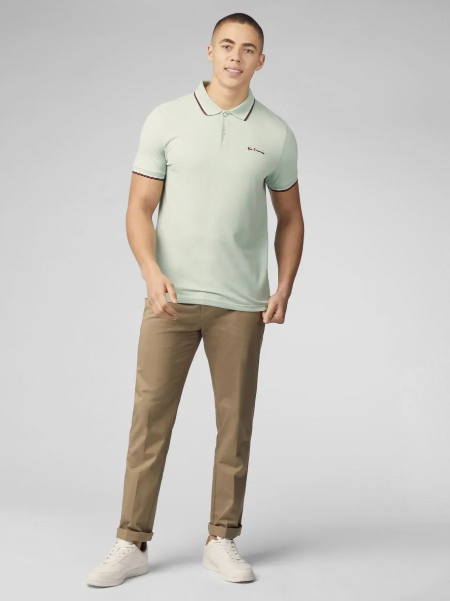 Ben Sherman Mint Casual Polo Shirt Short Sleeve