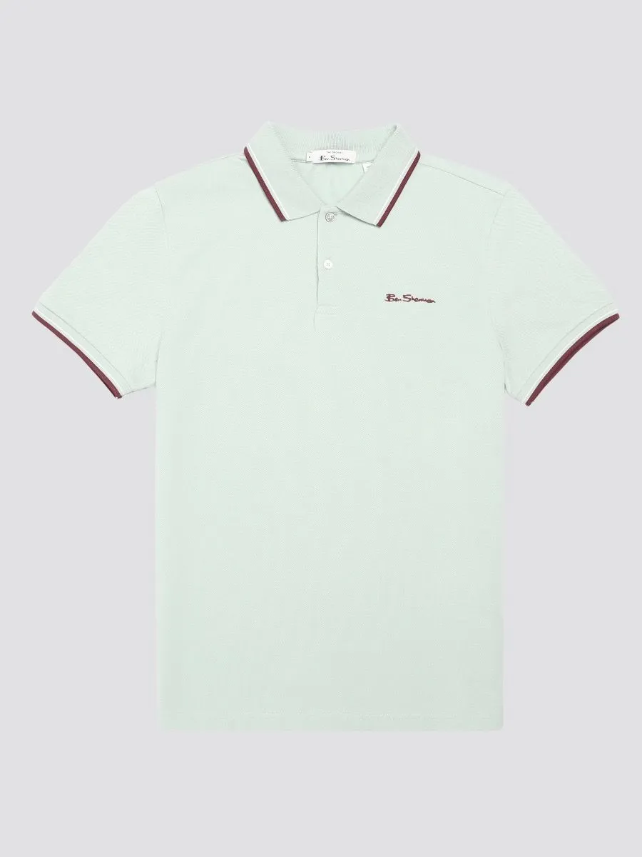 Ben Sherman Mint Casual Polo Shirt Short Sleeve