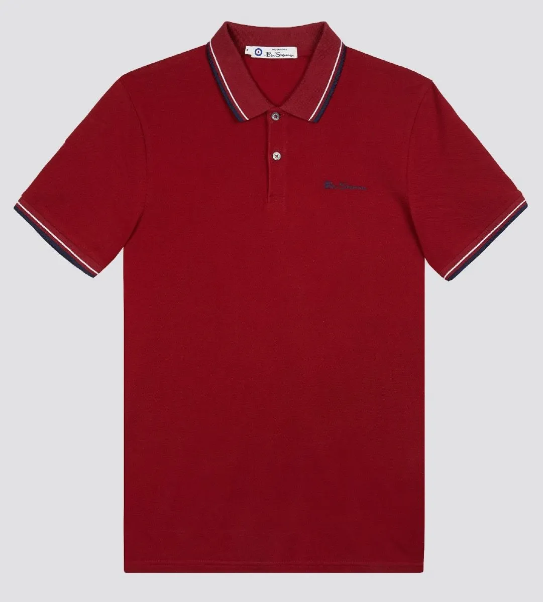 Casual Short Sleeve Red Polo Shirt by Ben Sherman