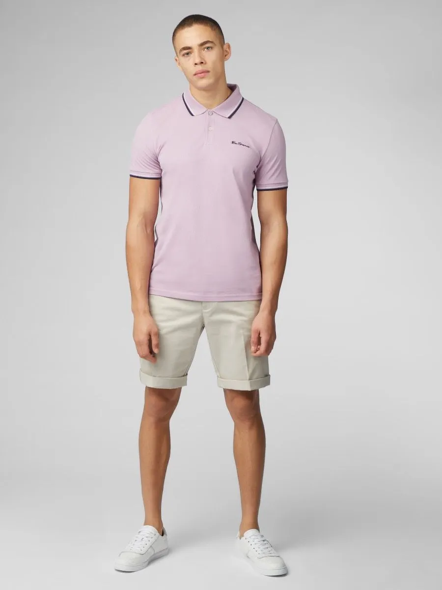 Ben Sherman Violet Casual Polo Shirt Short Sleeve