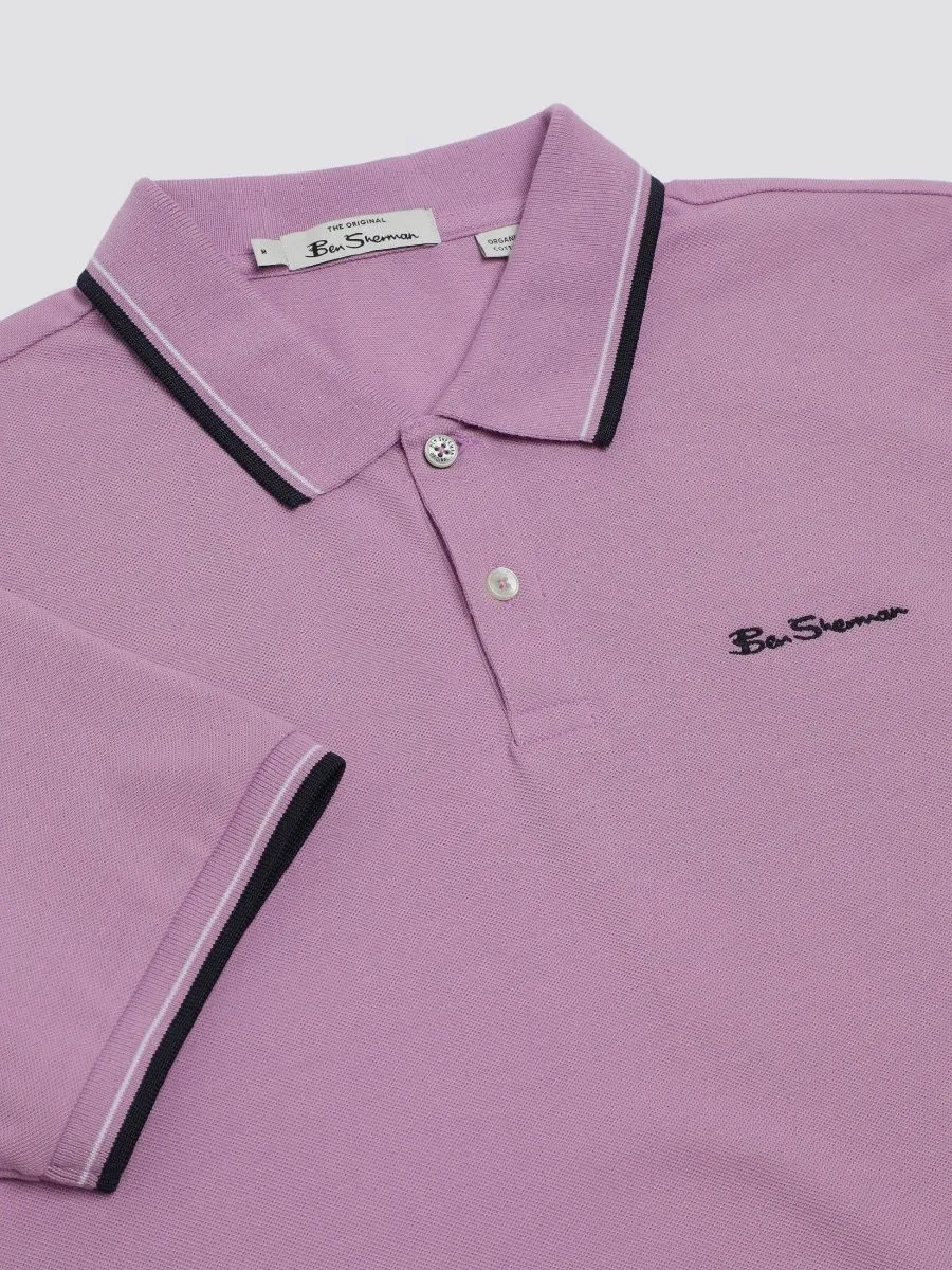 Ben Sherman Violet Casual Polo Shirt Short Sleeve