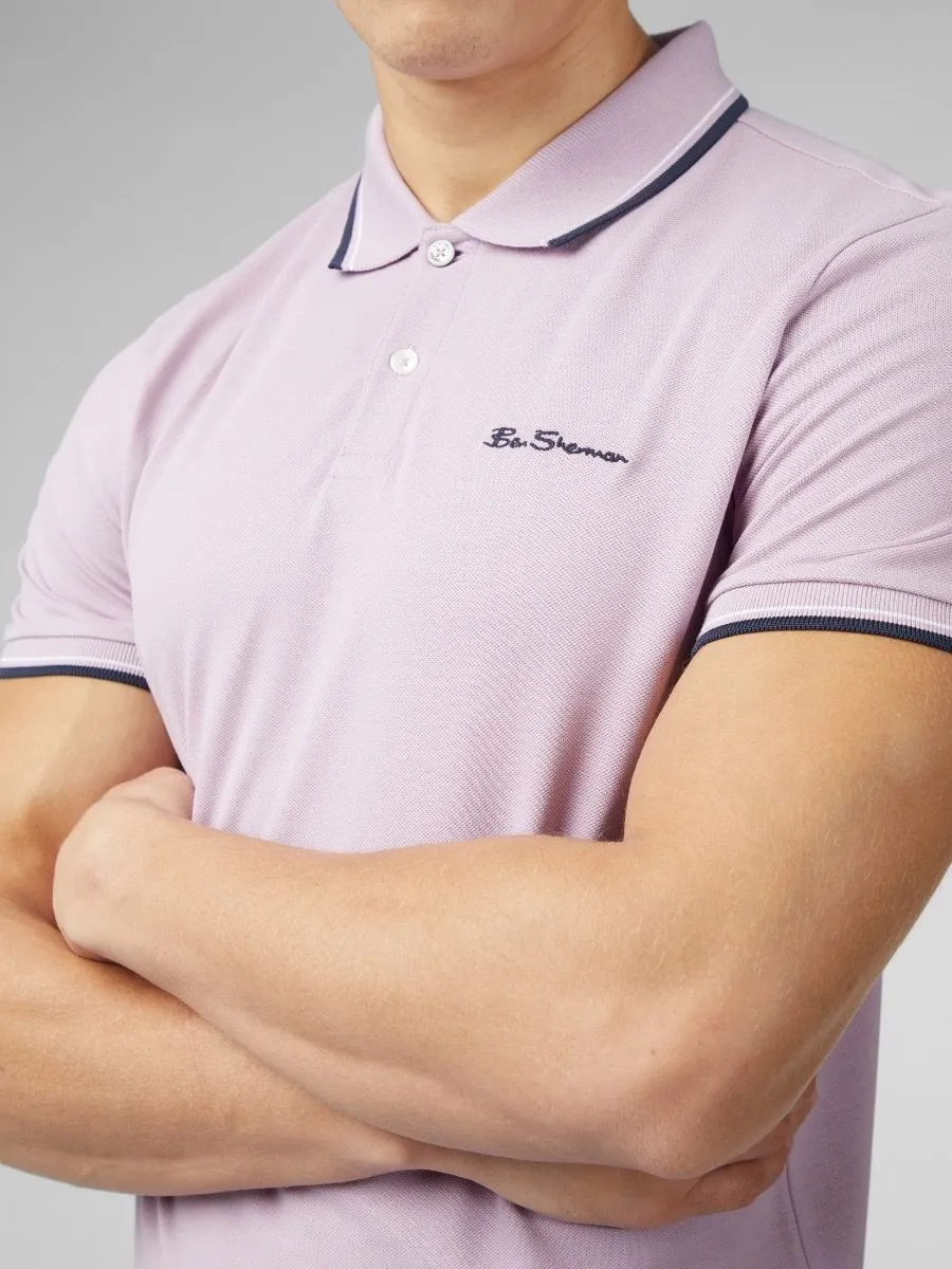 Ben Sherman Violet Casual Polo Shirt Short Sleeve