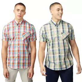 Ben Sherman Gingham OverCheck Shirt Short Sleeve Men