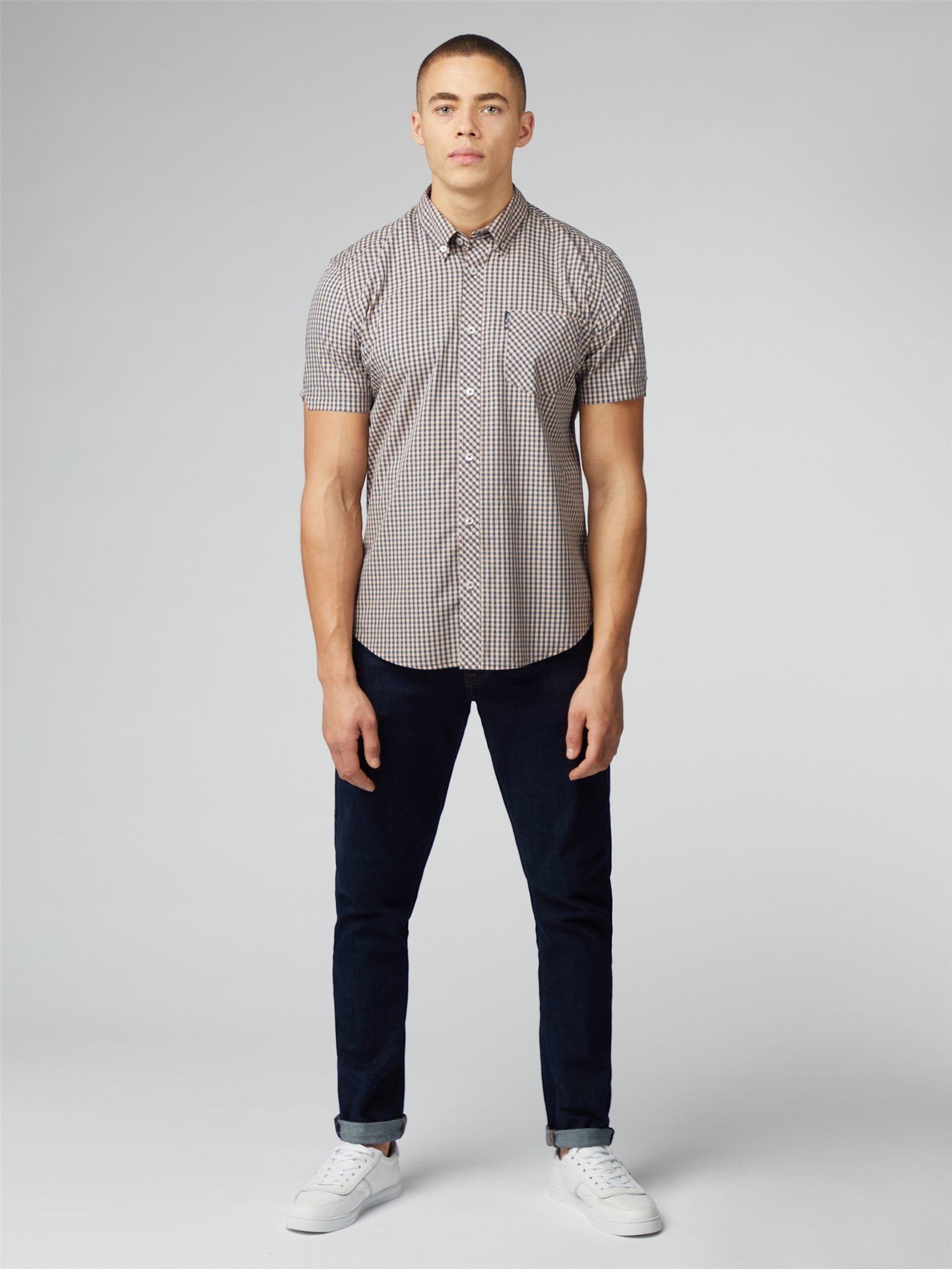 Ben Sherman Gingham Shirt - Short Sleeved