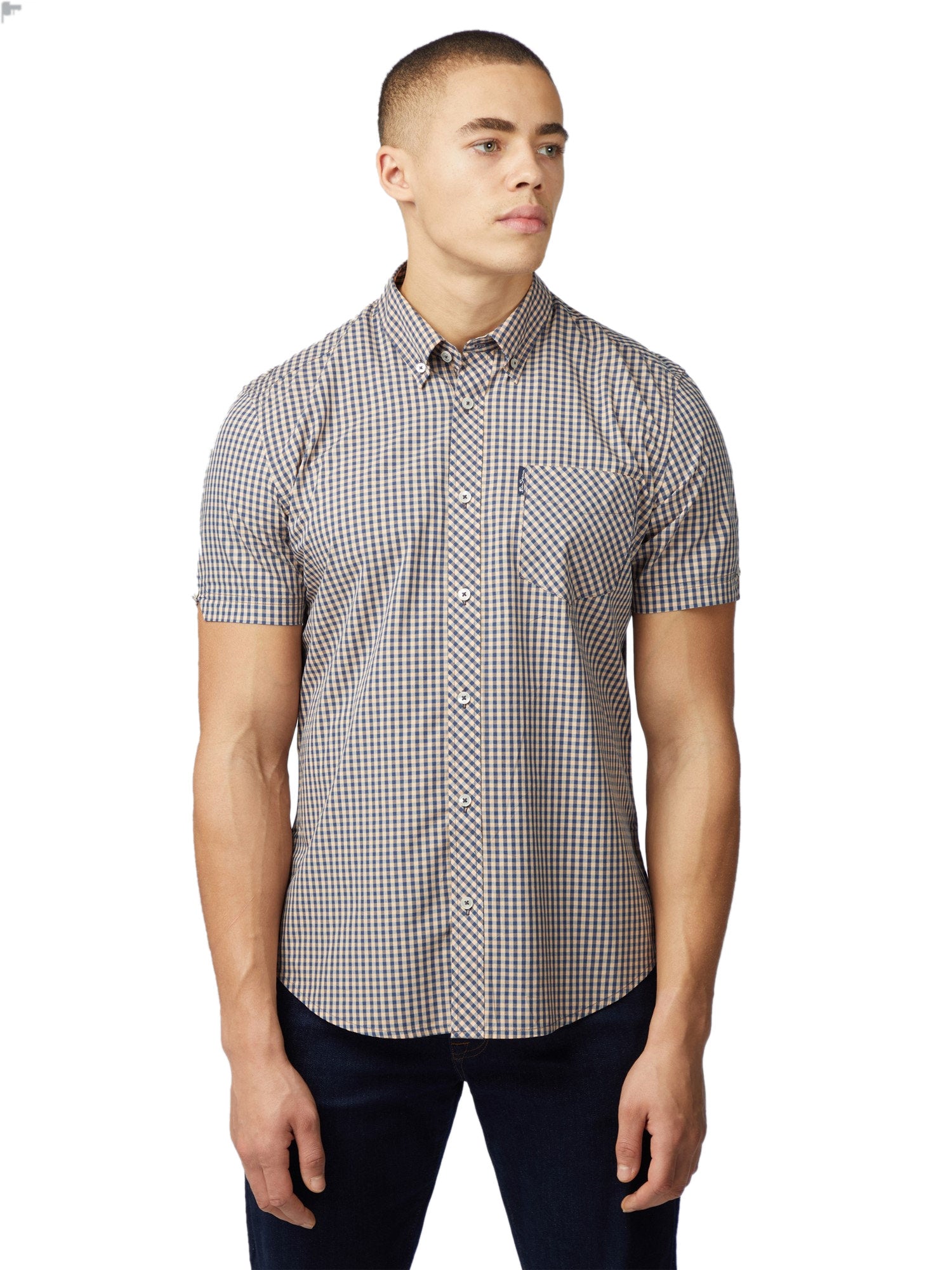 Ben Sherman Gingham Shirt - Short Sleeved