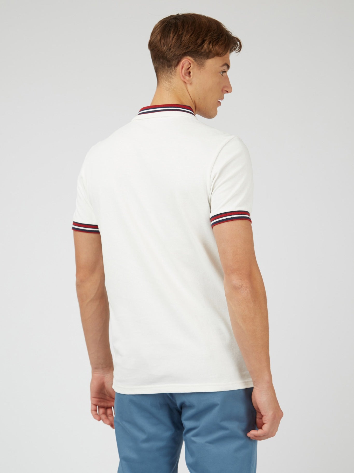 Ben Sherman Men's Pique Polo Shirt - House Collar Design