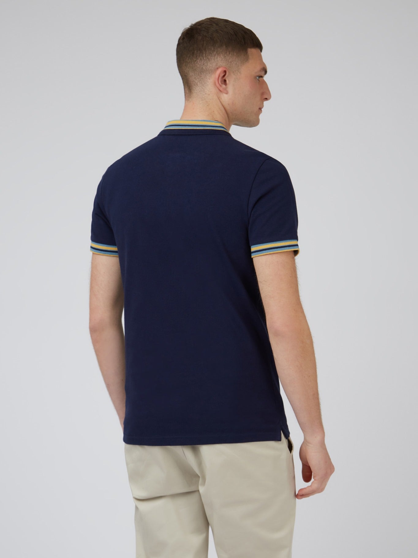 Ben Sherman Men's Pique Polo Shirt - House Collar Design