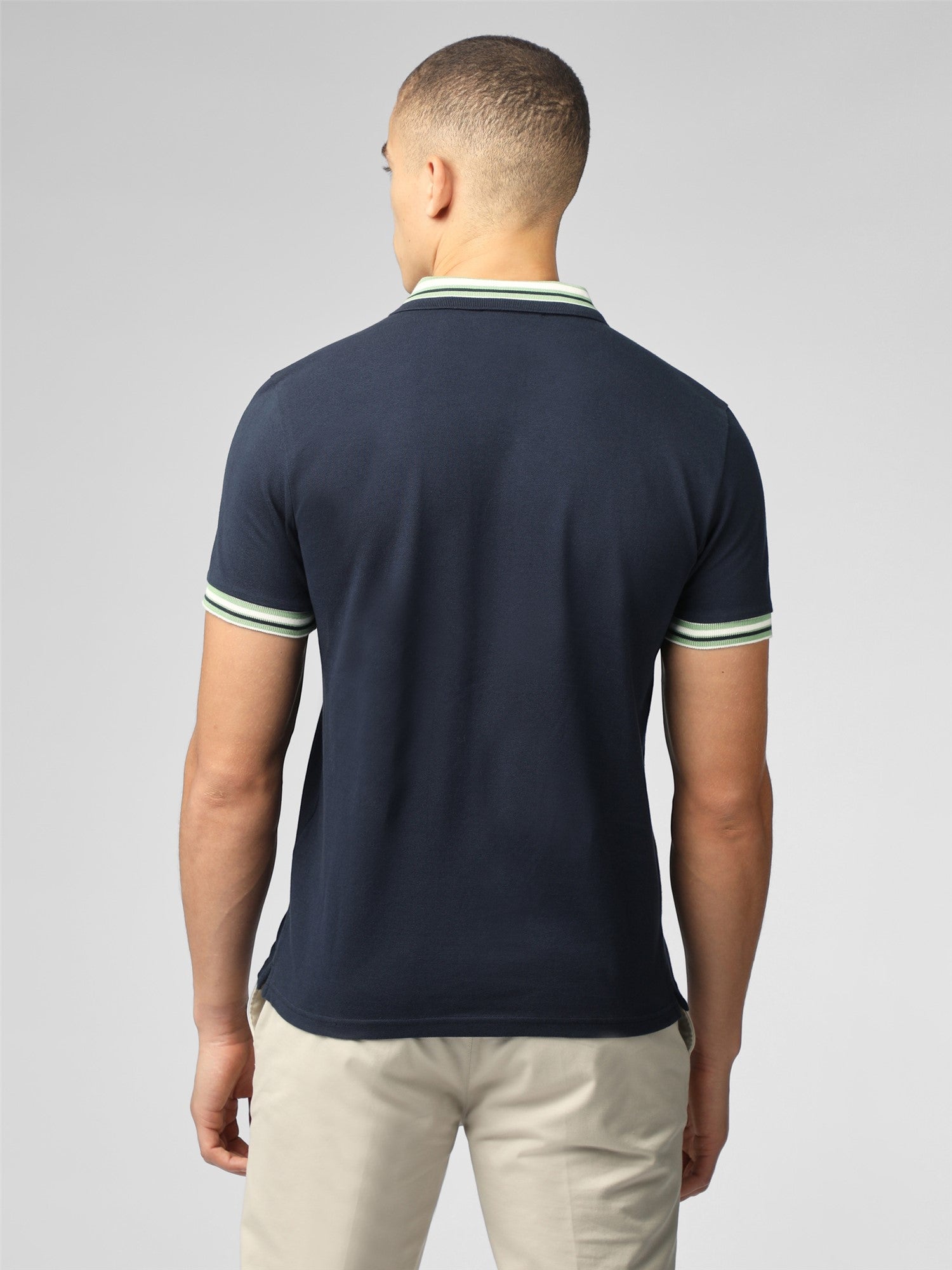 Ben Sherman Men's Pique Polo Shirt - House Collar Design