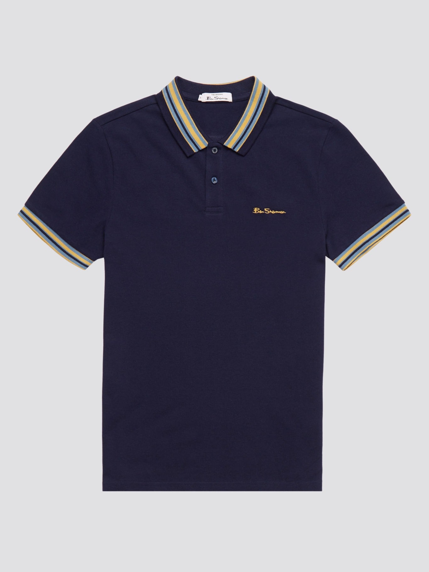 Ben Sherman Men's Pique Polo Shirt - House Collar Design