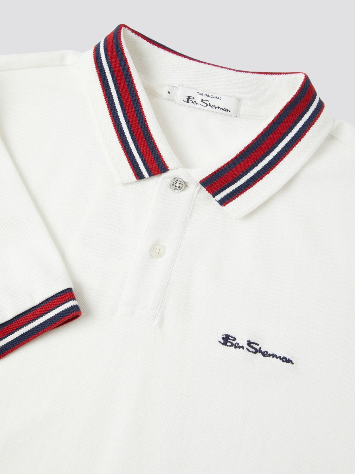 Ben Sherman Men's Pique Polo Shirt - House Collar Design