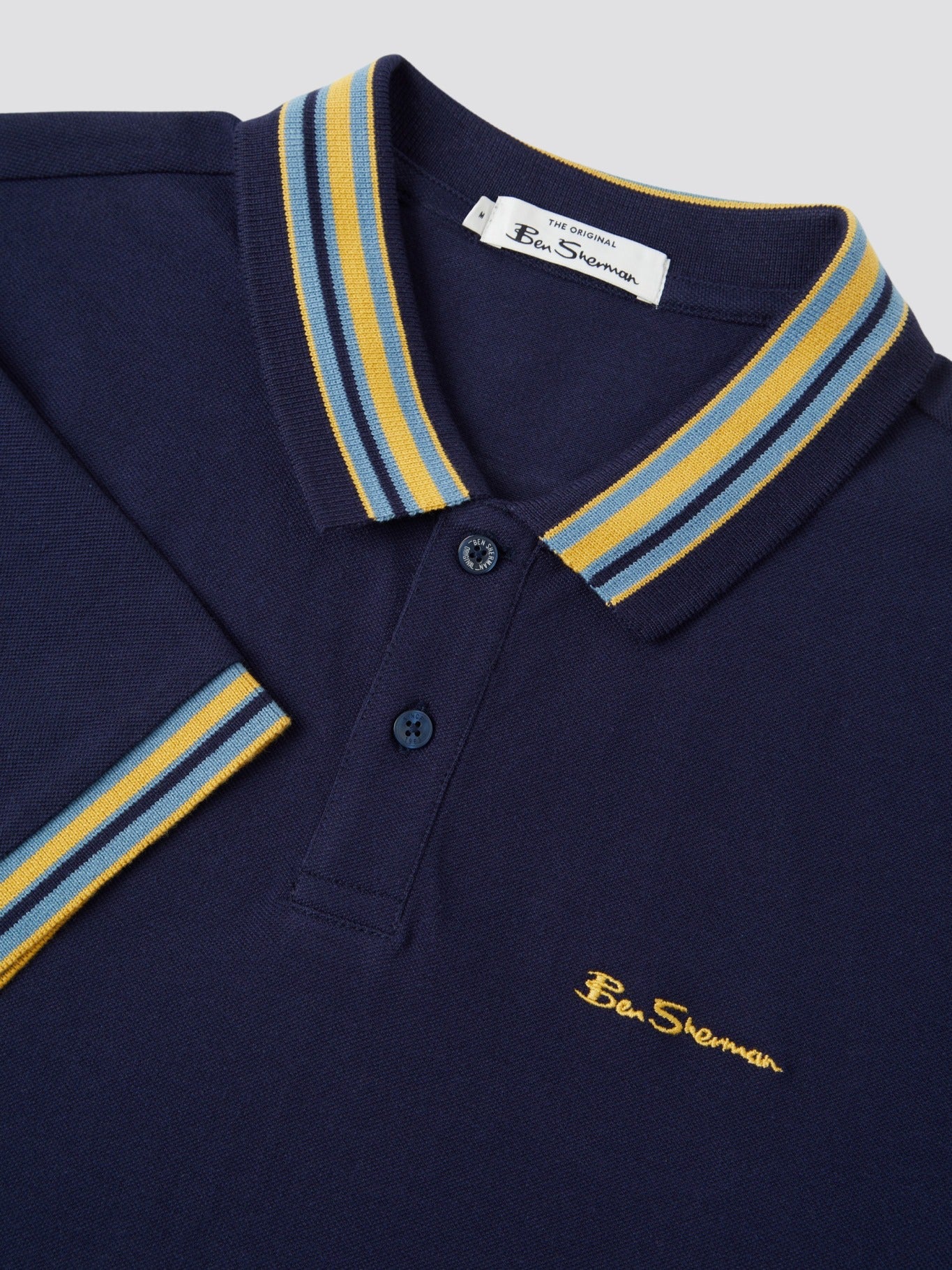 Ben Sherman Men's Pique Polo Shirt - House Collar Design