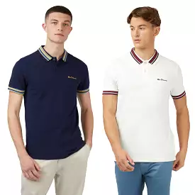 Ben Sherman Men's Pique Polo Shirt - House Collar Design