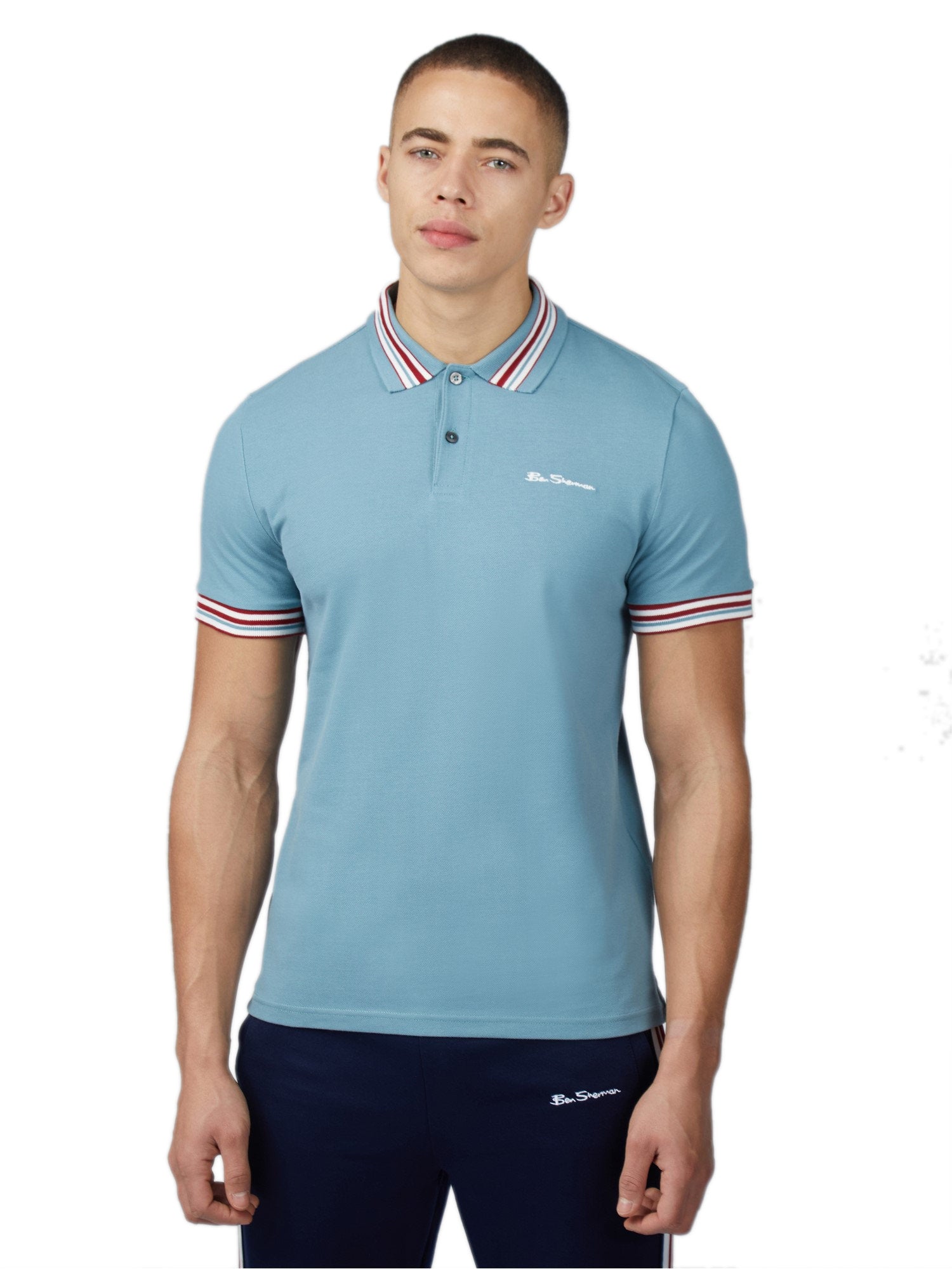 Ben Sherman Men's Pique Polo Shirt - House Collar Design