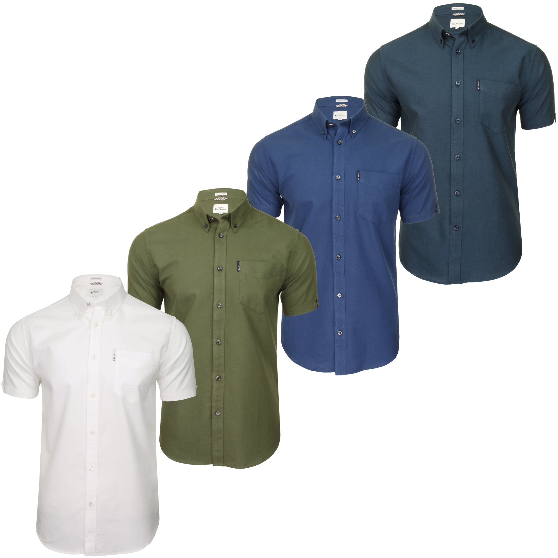 Ben Sherman Men's Short Sleeve Signature Oxford Shirt