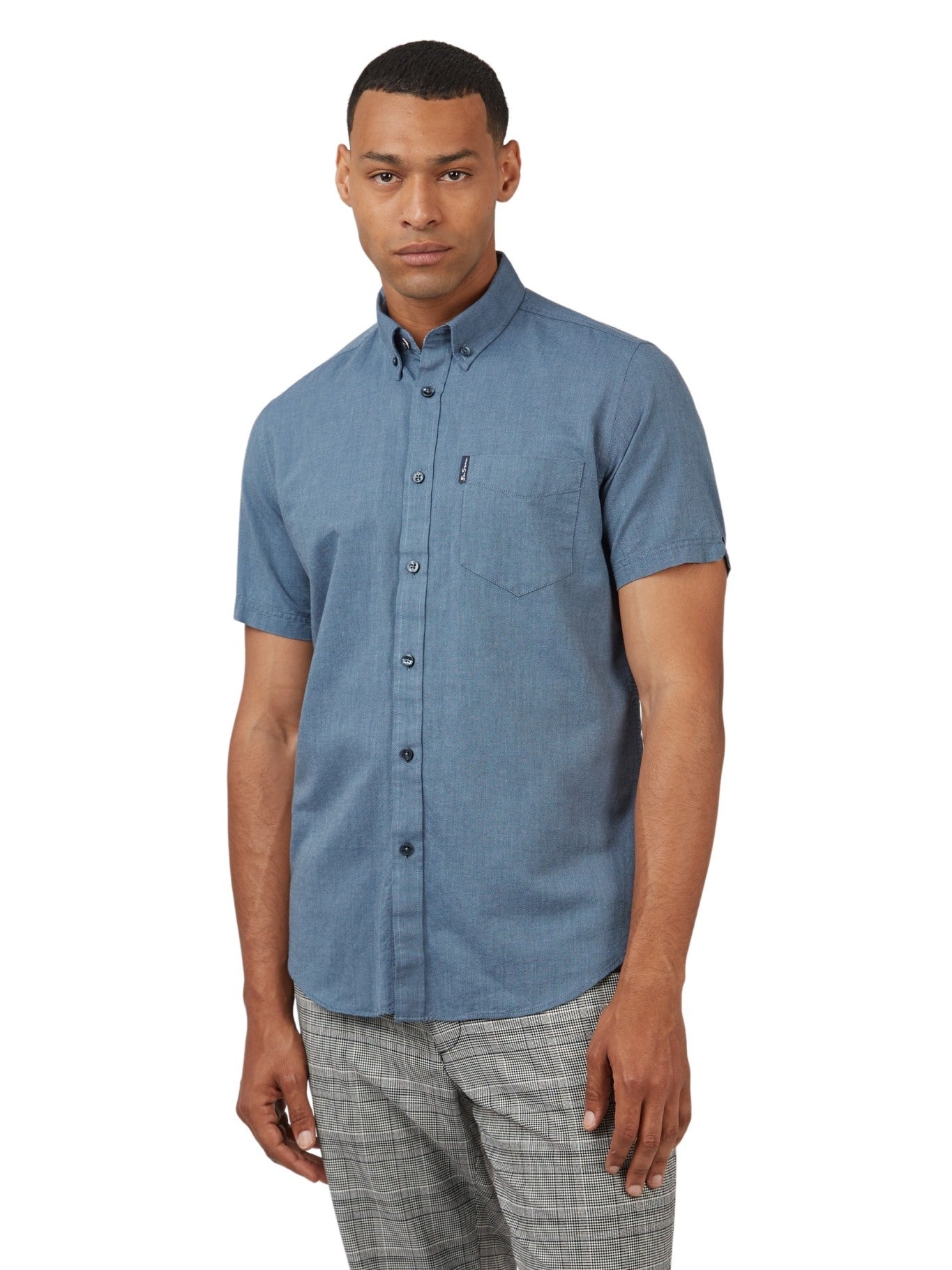 Ben Sherman Men's Short Sleeve Signature Oxford Shirt