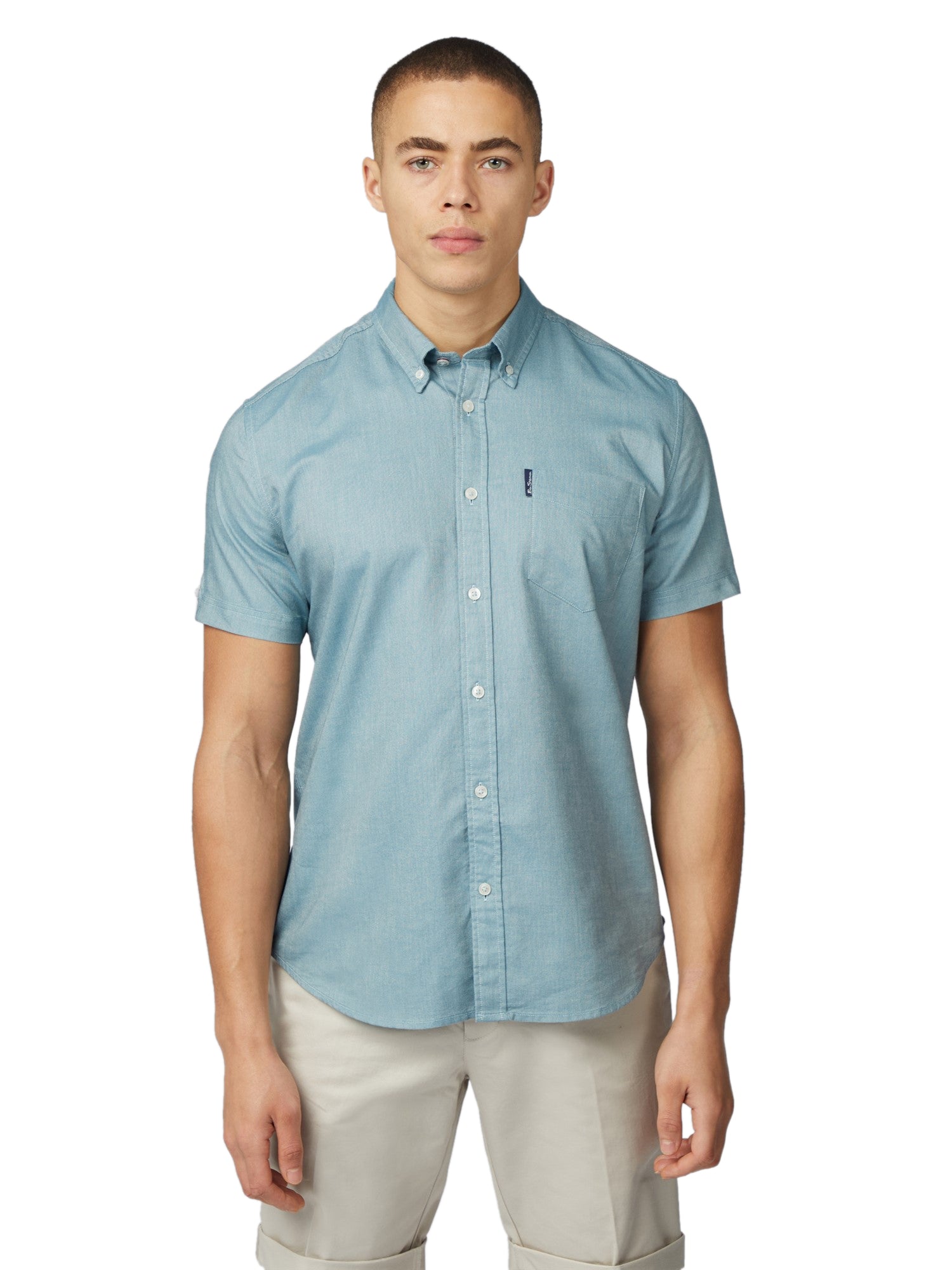 Ben Sherman Men's Short Sleeve Signature Oxford Shirt