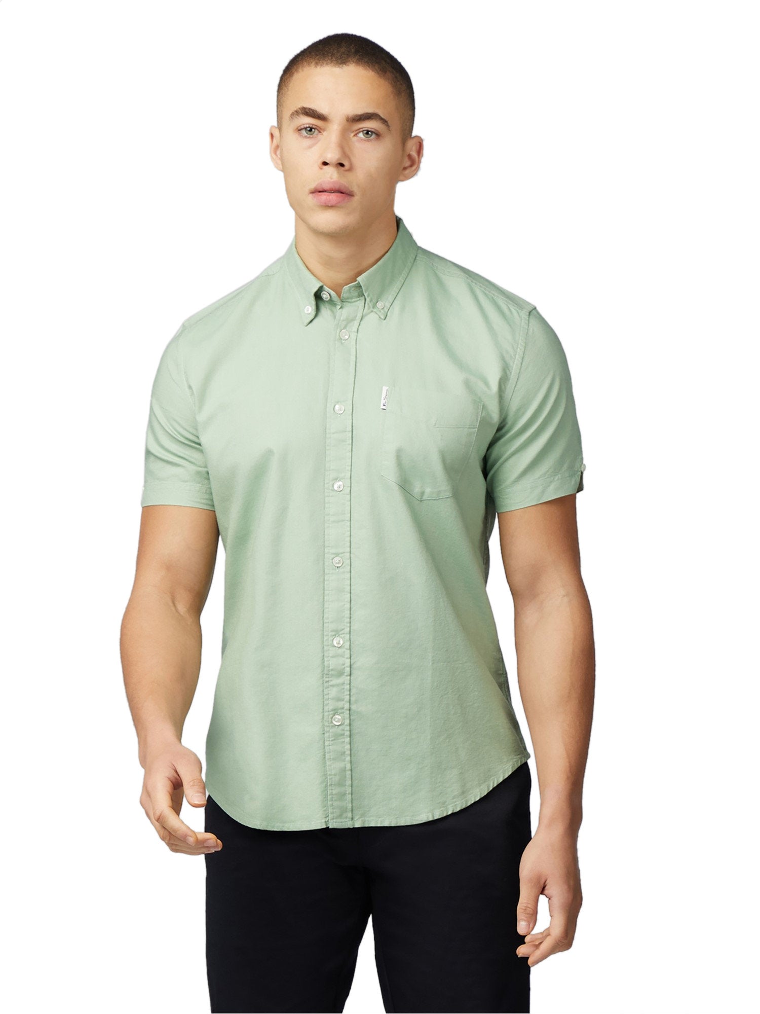 Ben Sherman Men's Short Sleeve Signature Oxford Shirt