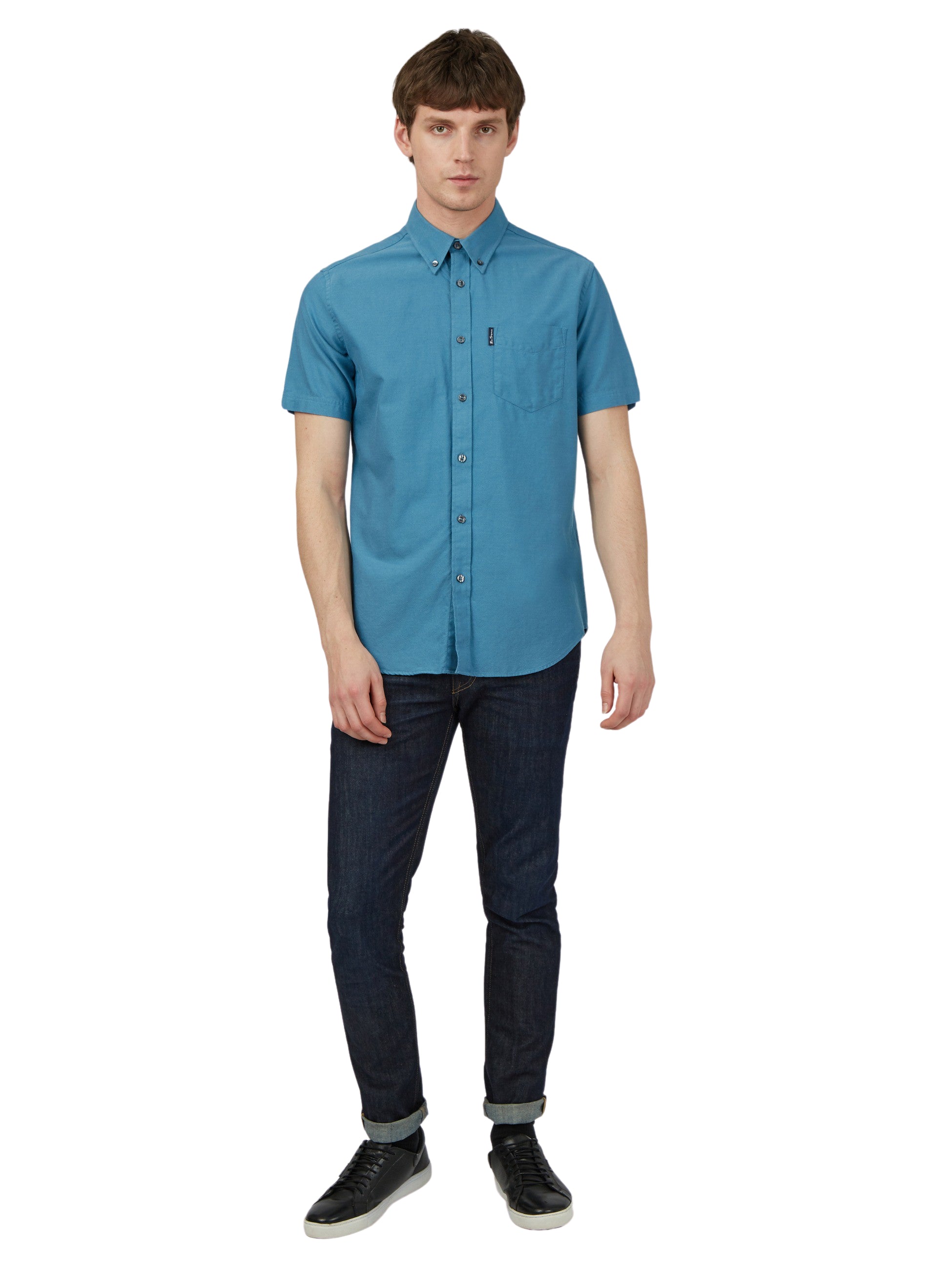 Ben Sherman Men's Short Sleeve Signature Oxford Shirt