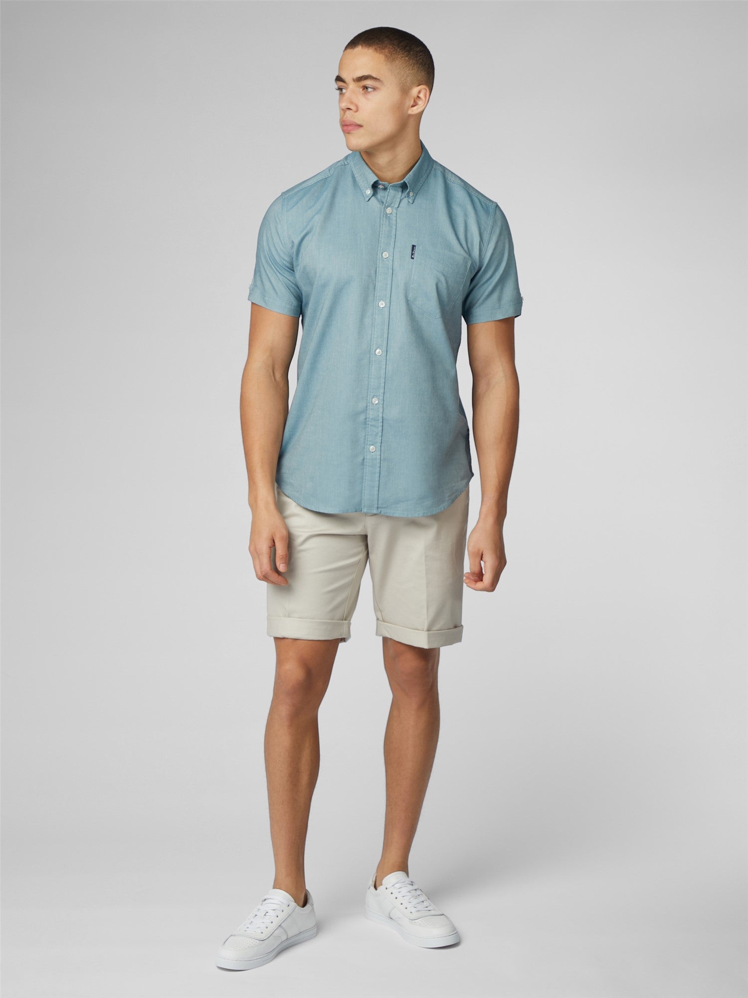 Ben Sherman Men's Short Sleeve Signature Oxford Shirt