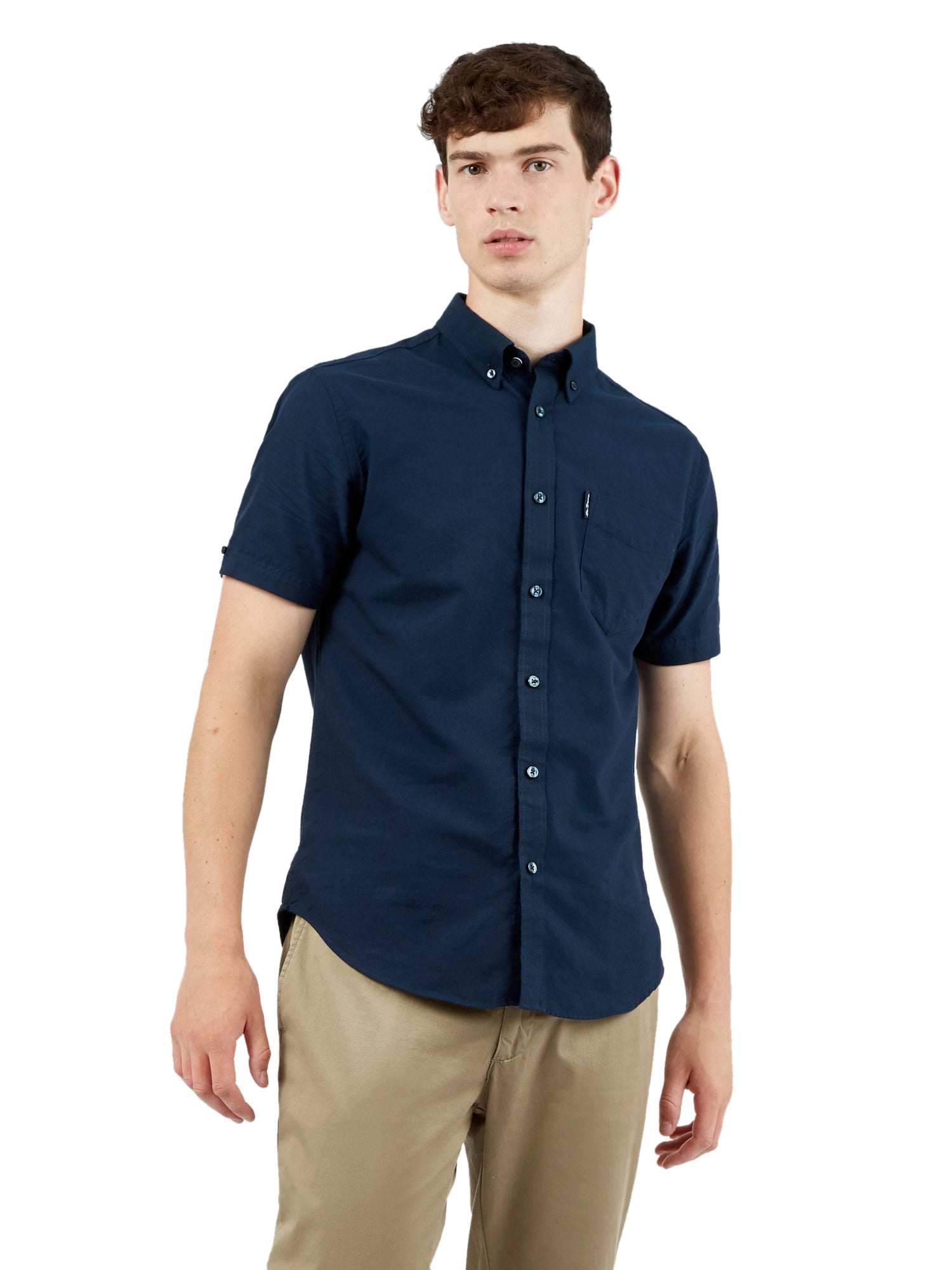 Ben Sherman Men's Short Sleeve Signature Oxford Shirt