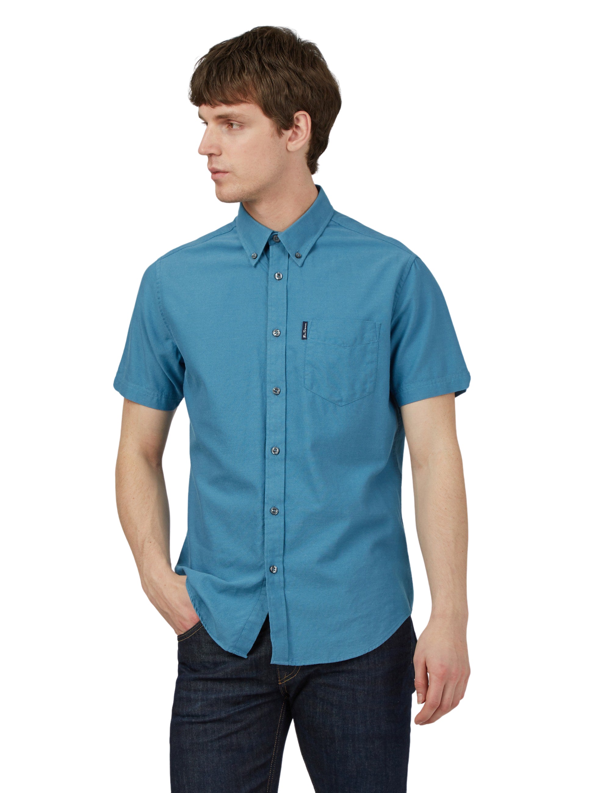 Ben Sherman Men's Short Sleeve Signature Oxford Shirt