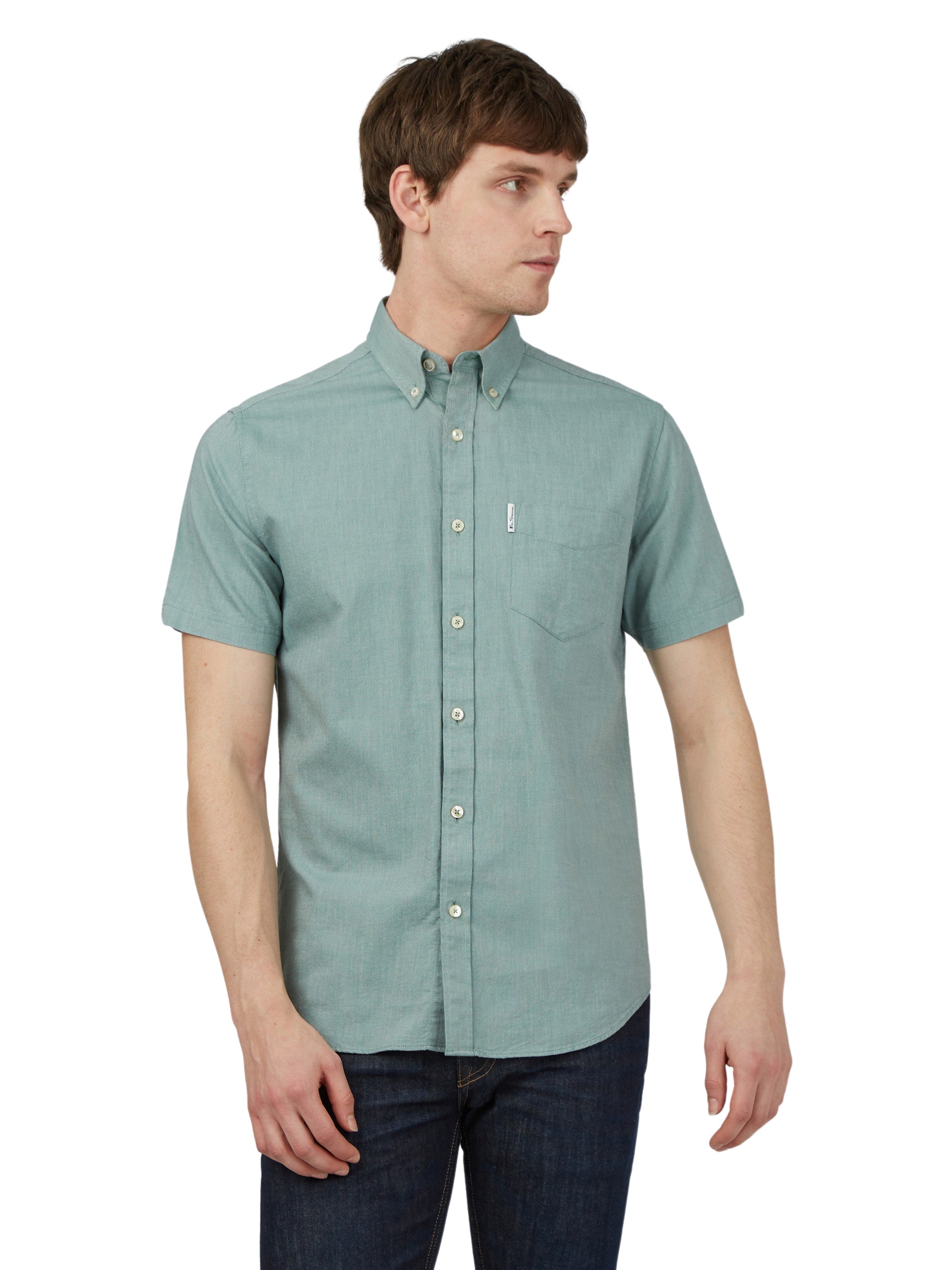 Ben Sherman Men's Short Sleeve Signature Oxford Shirt