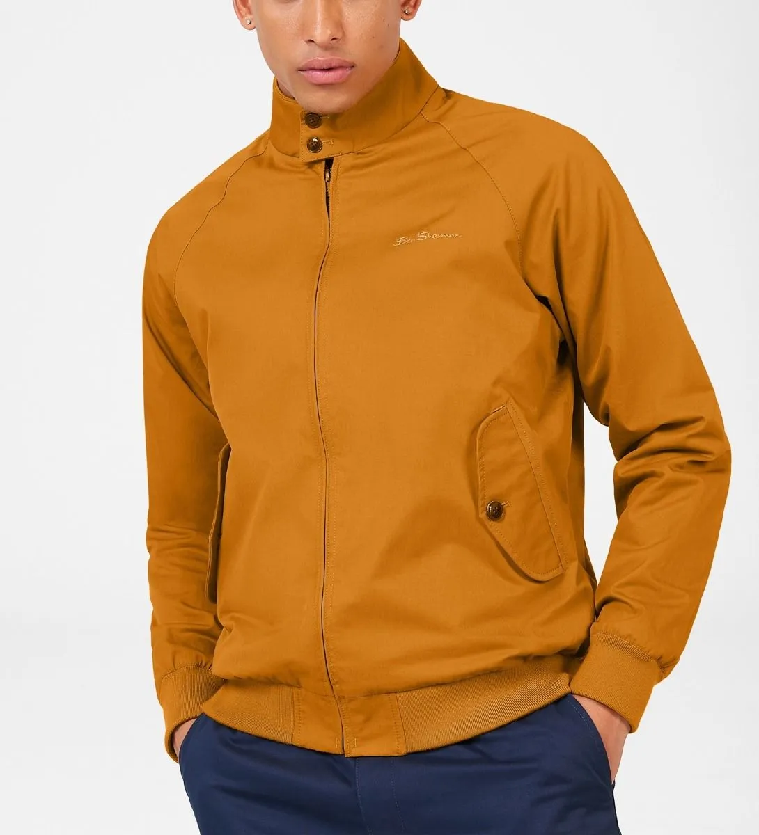 Signature Mustard Casual Harrington Jacket by Ben Sherman