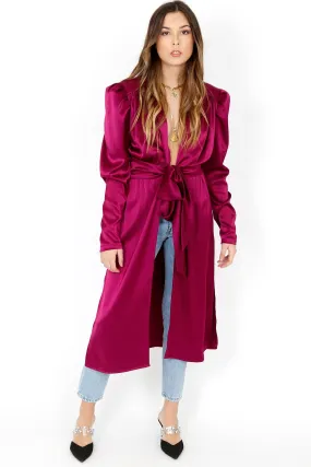 Bianca Overlet Jacket Fuchsia - Nonchalant Fashion