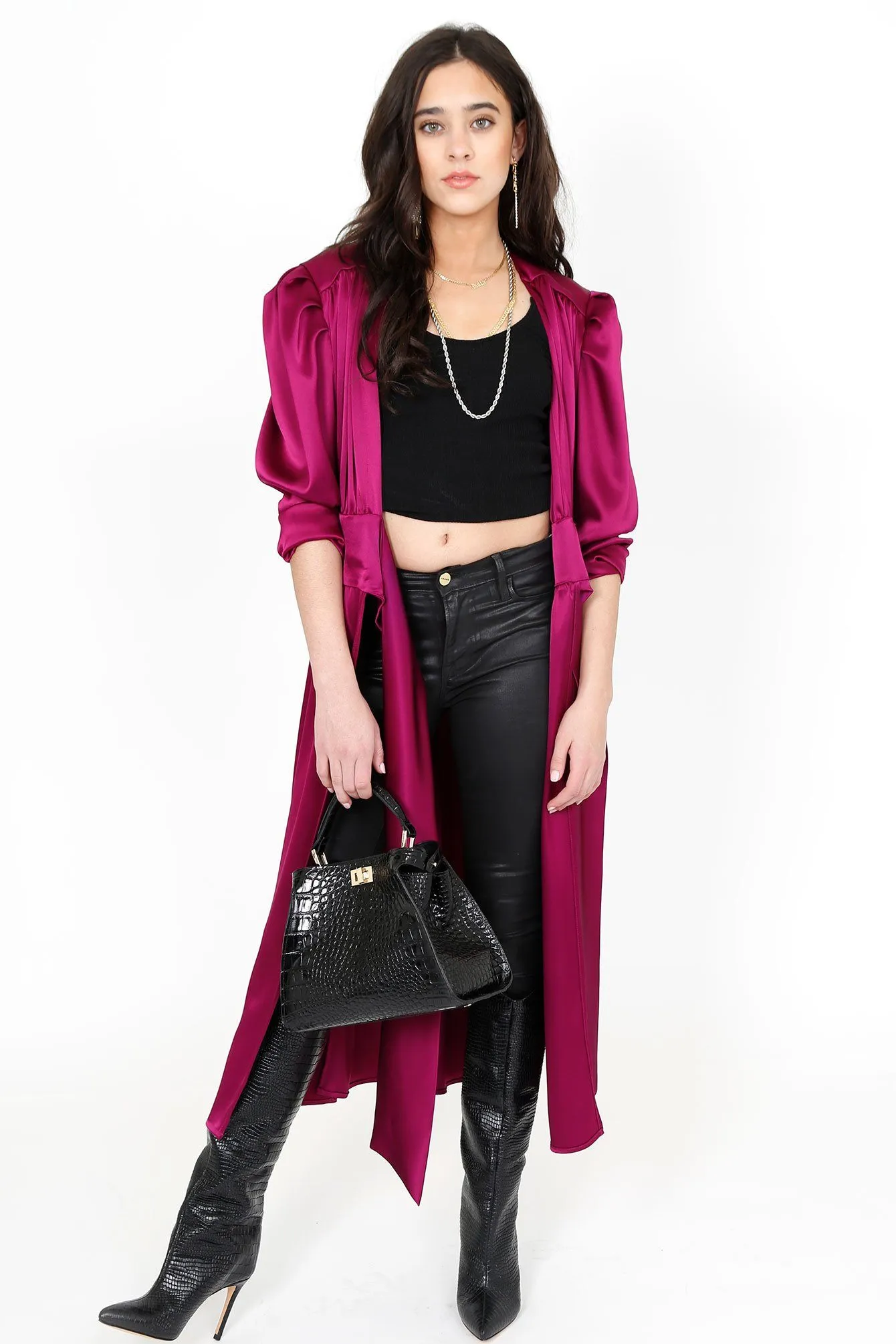 Bianca Overlet Jacket Fuchsia - Nonchalant Fashion