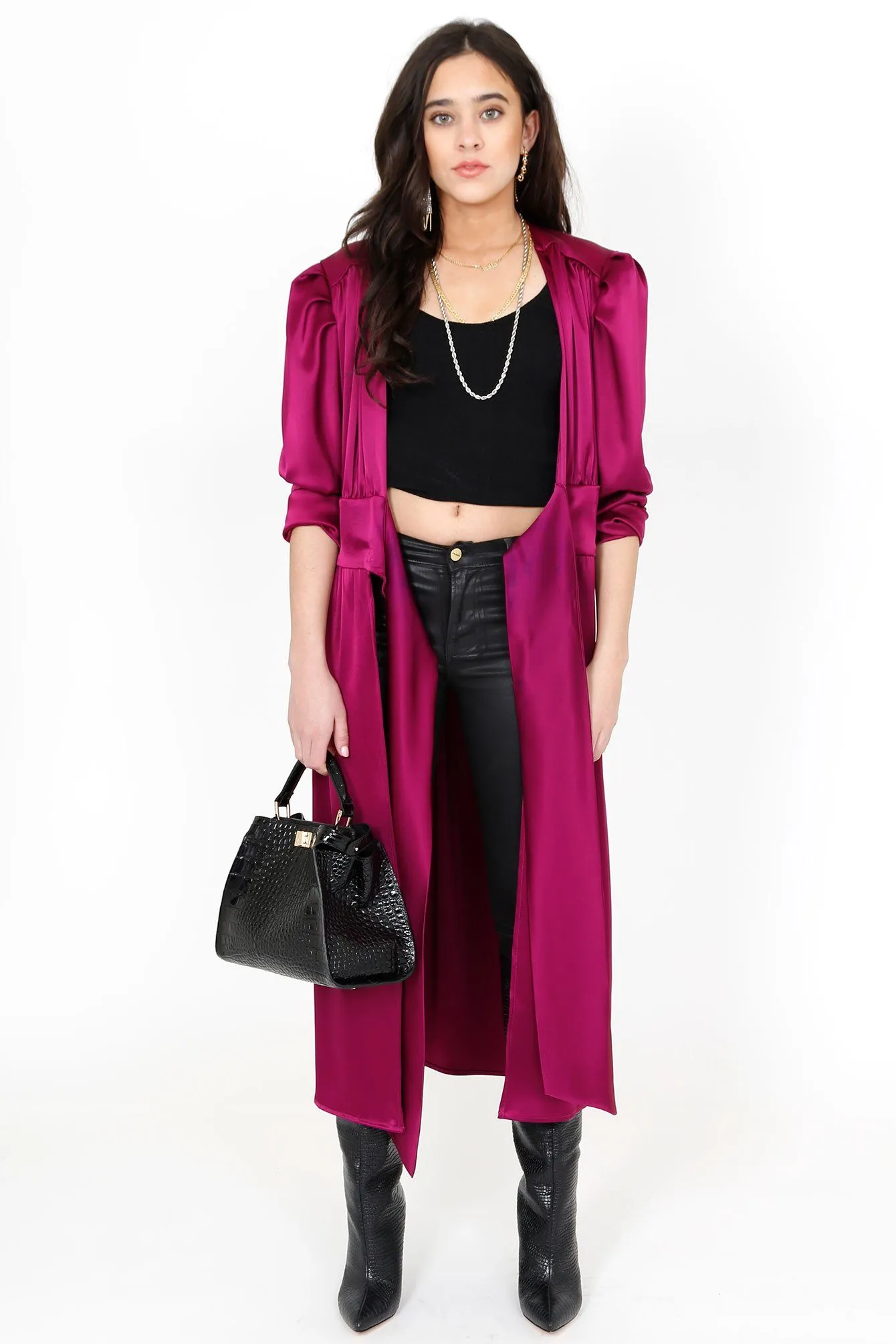 Bianca Overlet Jacket Fuchsia - Nonchalant Fashion