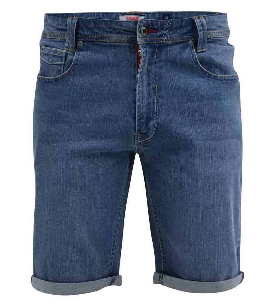 Big Men's Blue Stretch Denim Shorts (SUFFOLK) D555