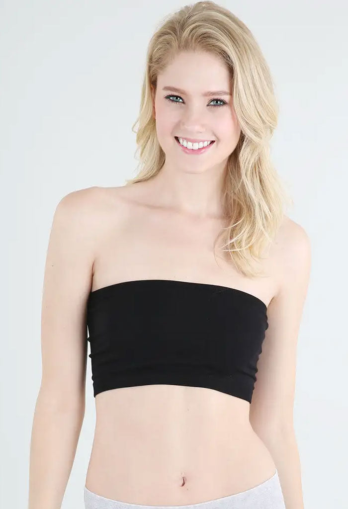 Black Bandeau Top