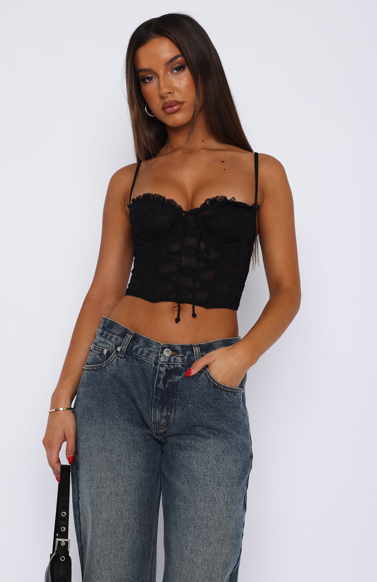 Black Big Time Love Bustier - Best Deals & Free Shipping