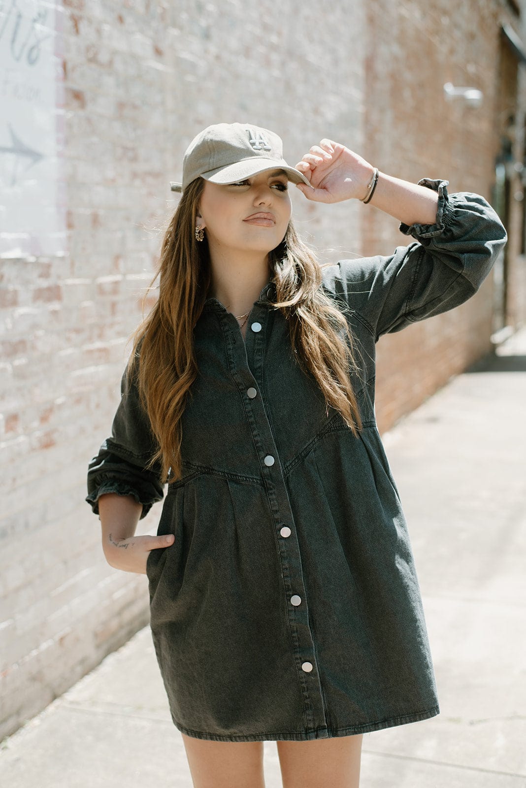 Black Denim Dress