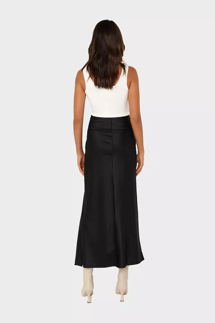 Black Layla Midi Skirt