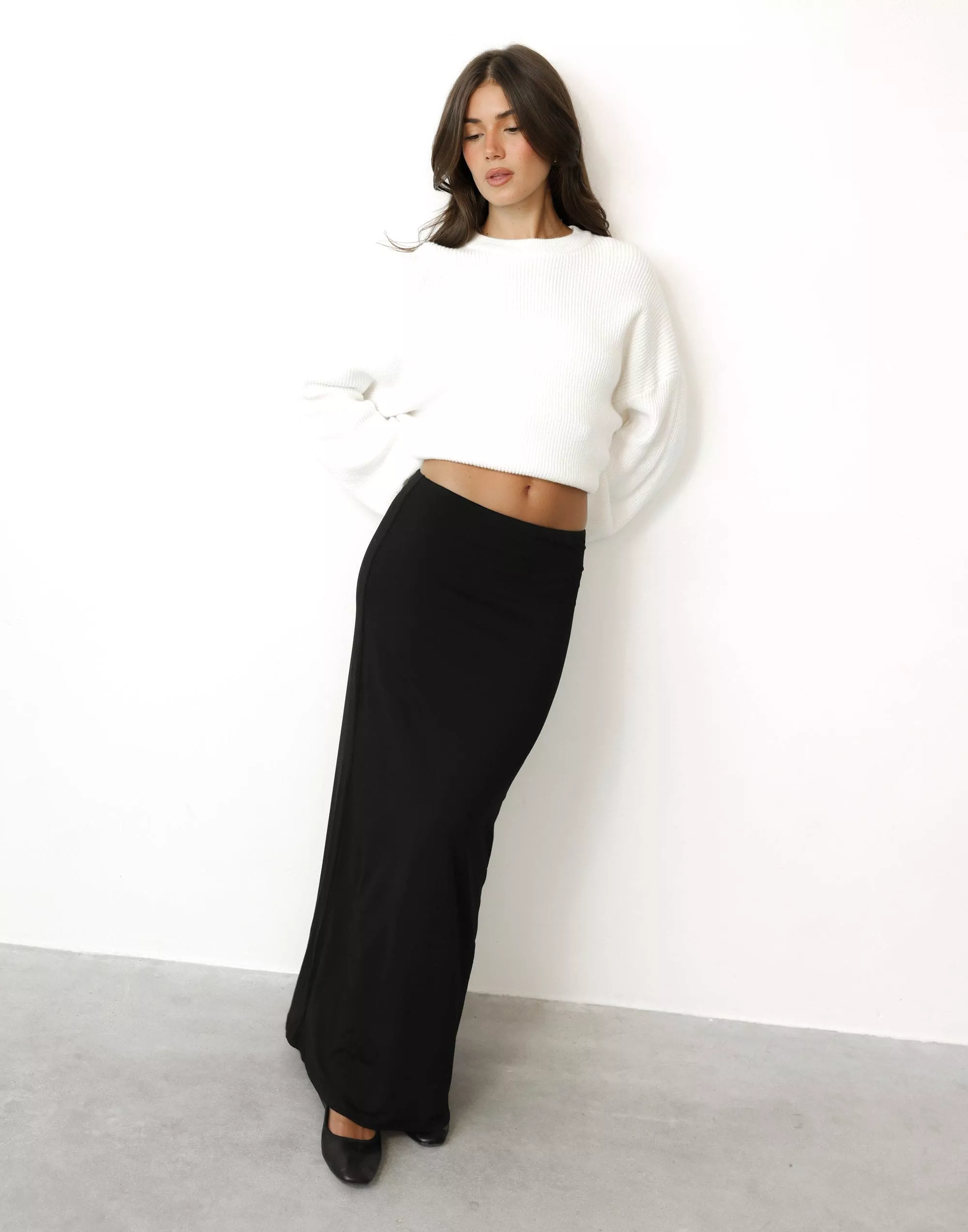 Black Lindsay Maxi Skirt