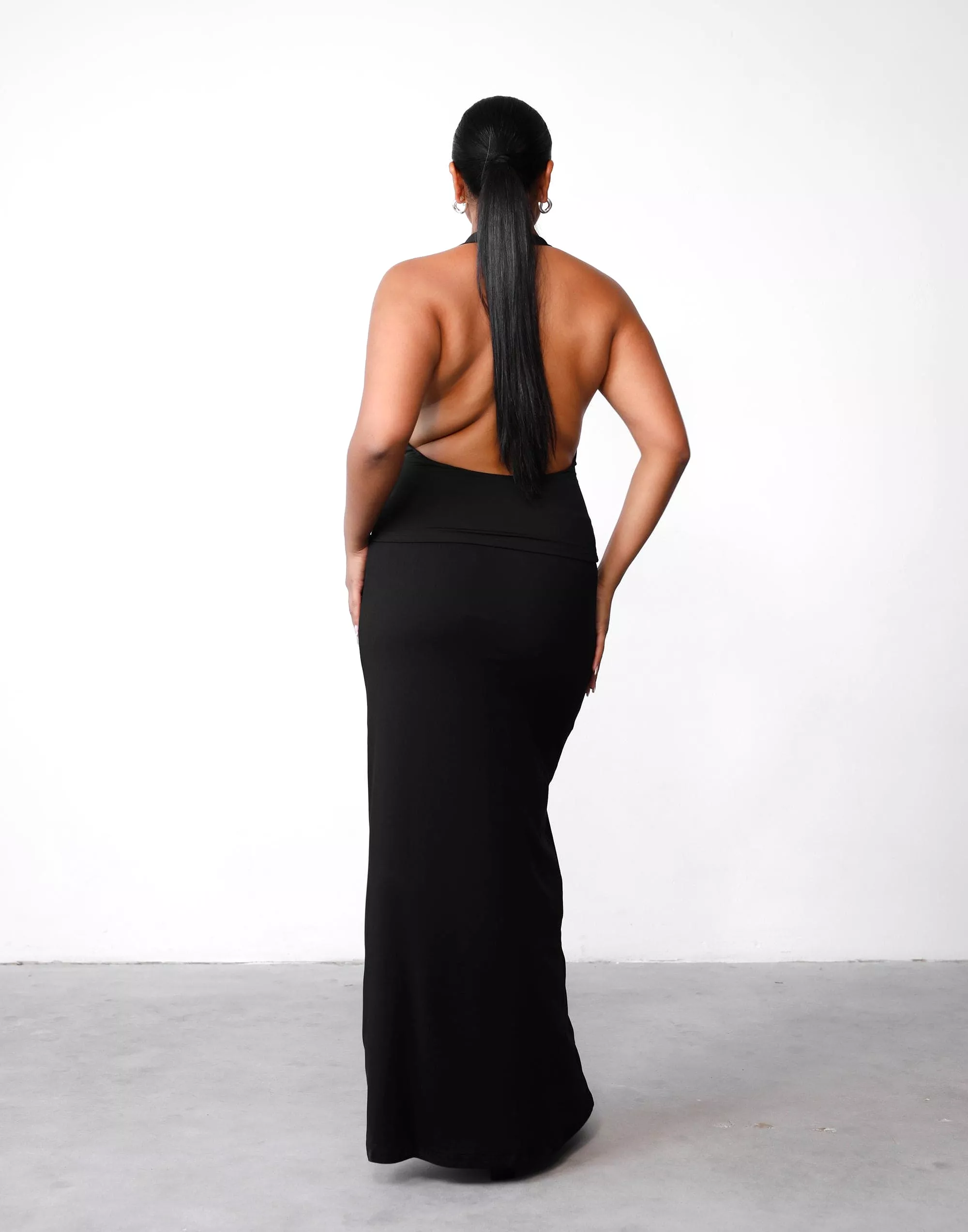 Black Lindsay Maxi Skirt