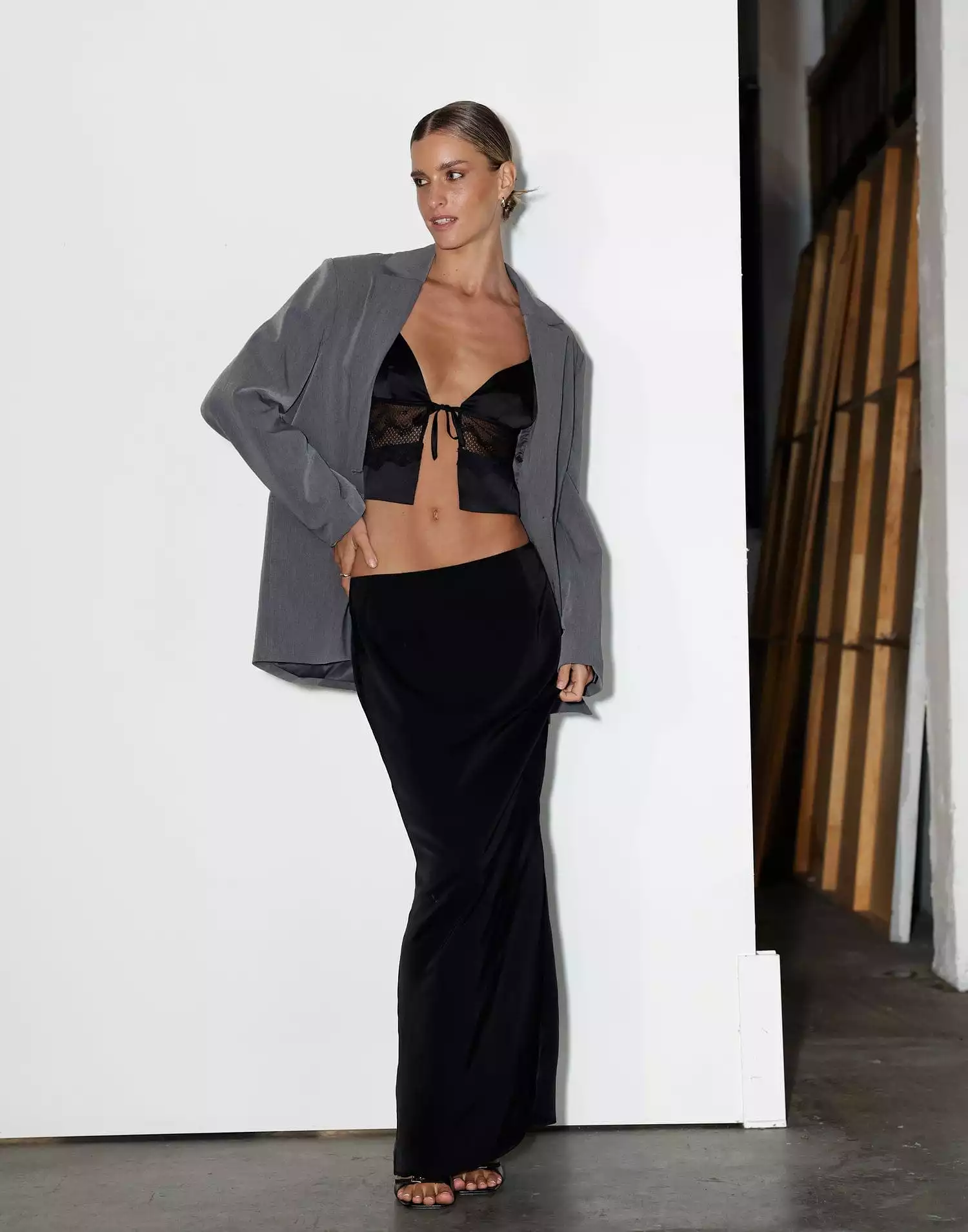 Black Maxi Skirt - Viviana