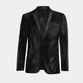 Black Onyx Velvet Essential Blazer