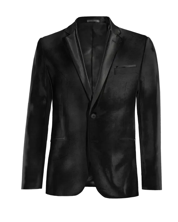 Black Onyx Velvet Essential Blazer