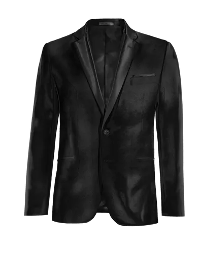 Black Onyx Velvet Essential Blazer