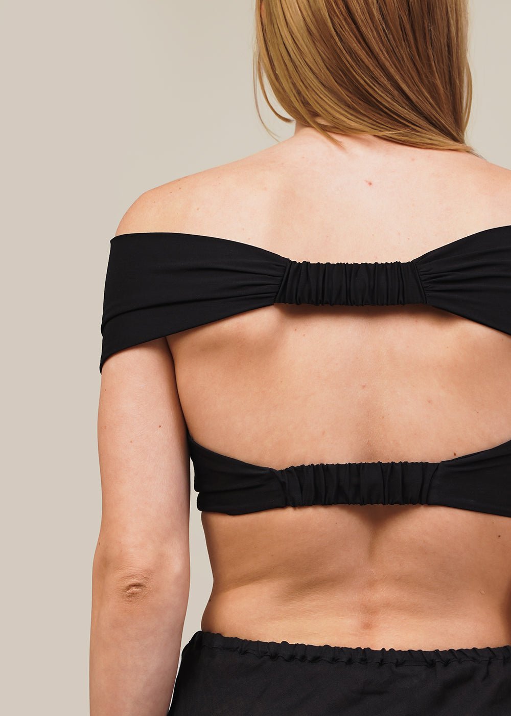 Black Strapless Top