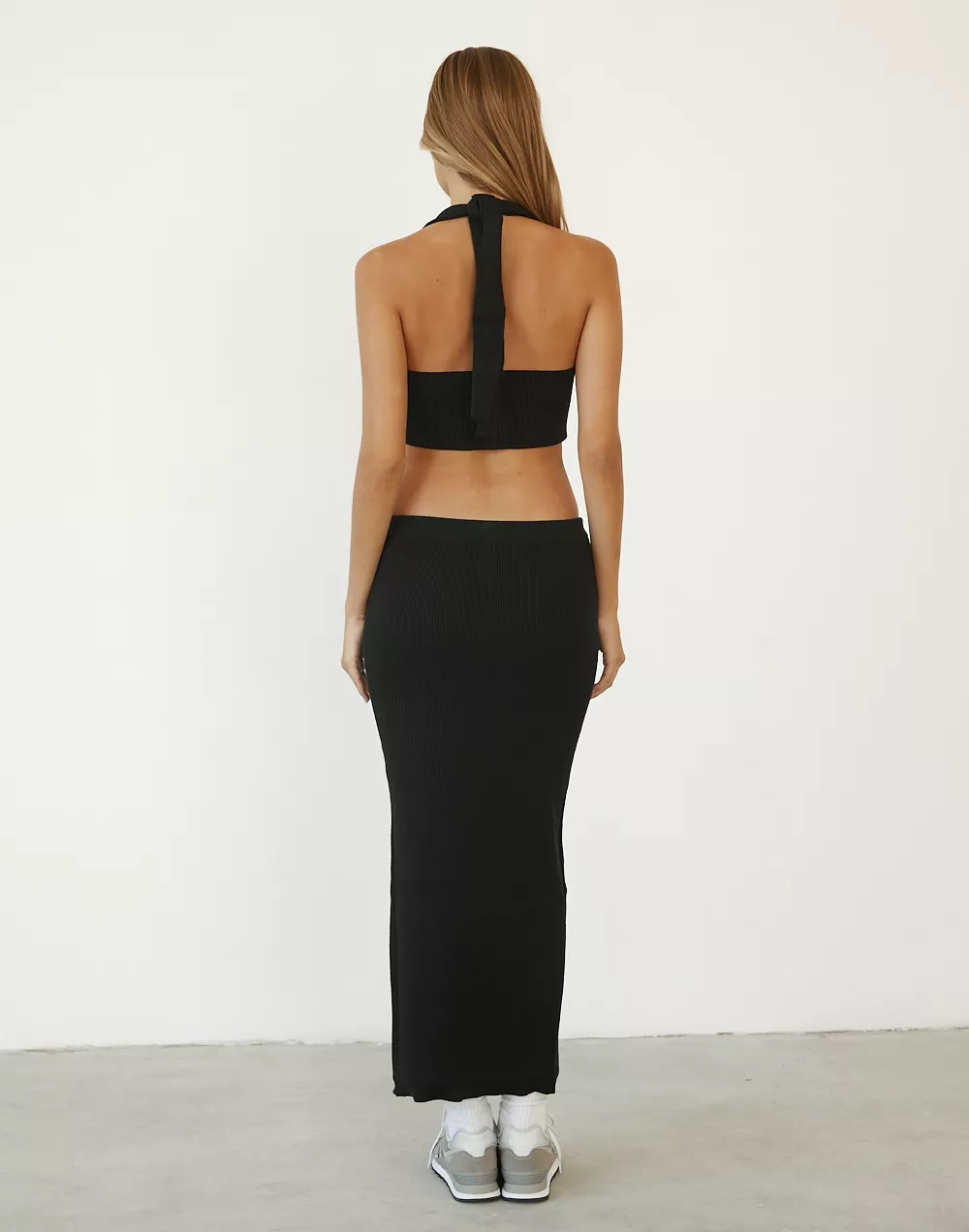 Black Tienna Maxi Skirt