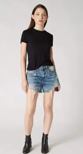 Barrow High Waist Cutoff Denim Shorts by Blank NYC