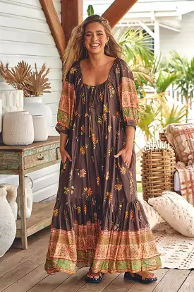 Blossom Maxi Dress - Secret Love => Floral Maxi Dress - Romantic Print