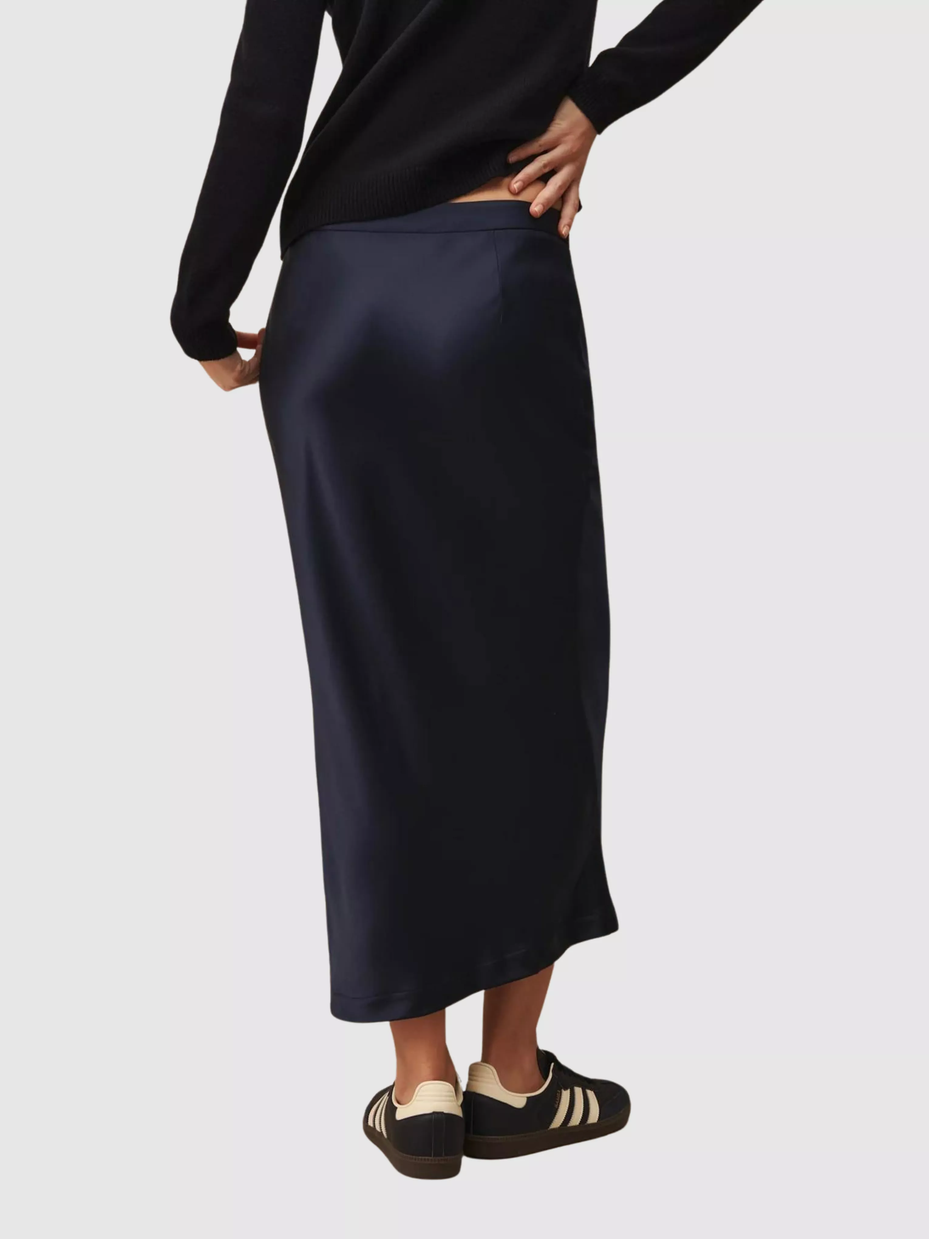 Blue Blythe Midi Skirt - Result: Navy Blythe Midi Skirt