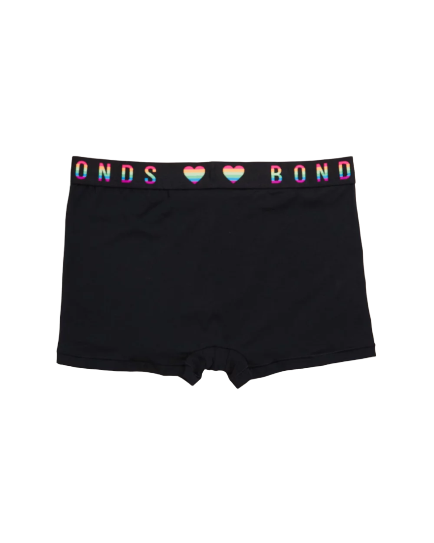 Bonds Men's Guyfront Pride Trunk - Black (Pack of 10)