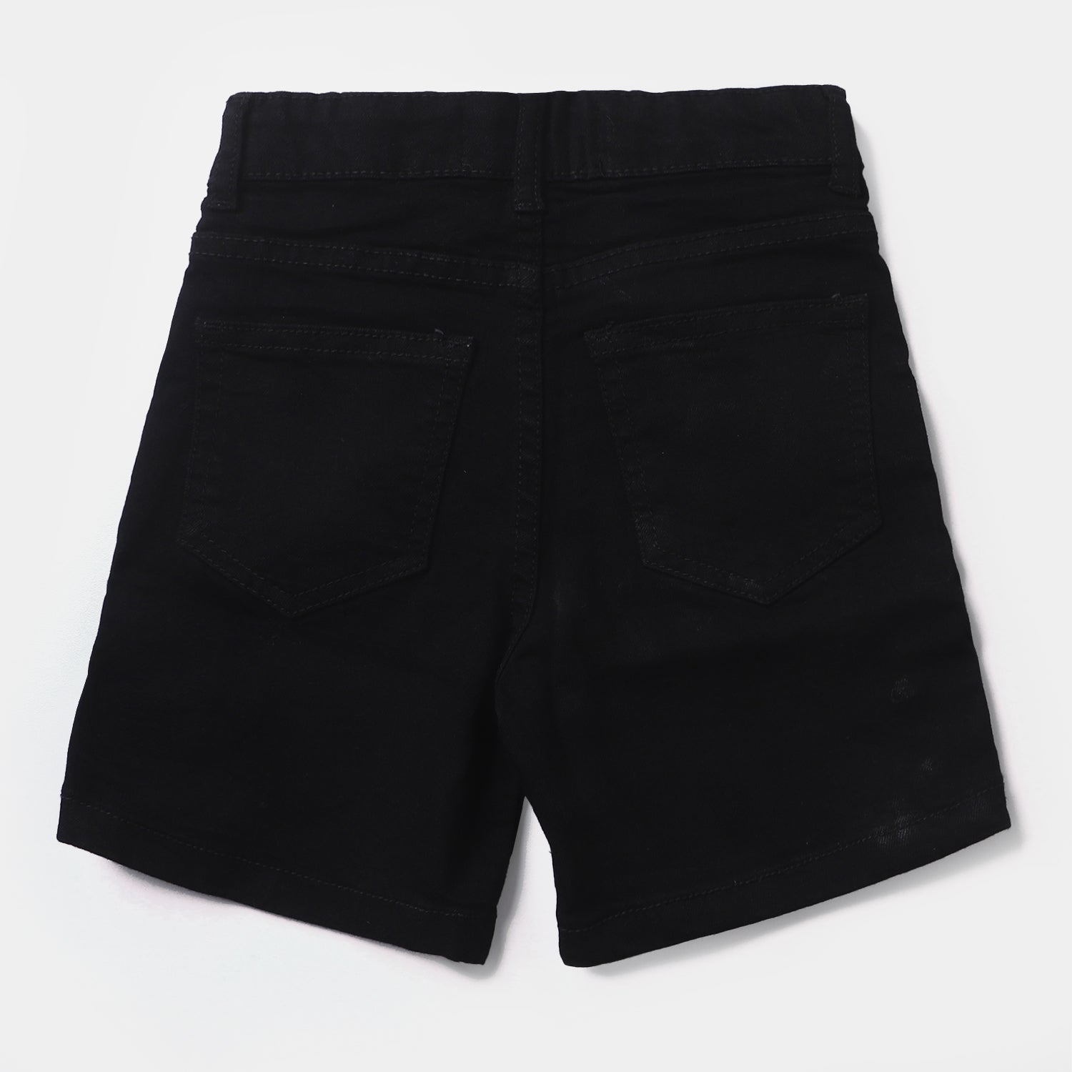 Boys Black Denim Stretch Shorts - Out of This World