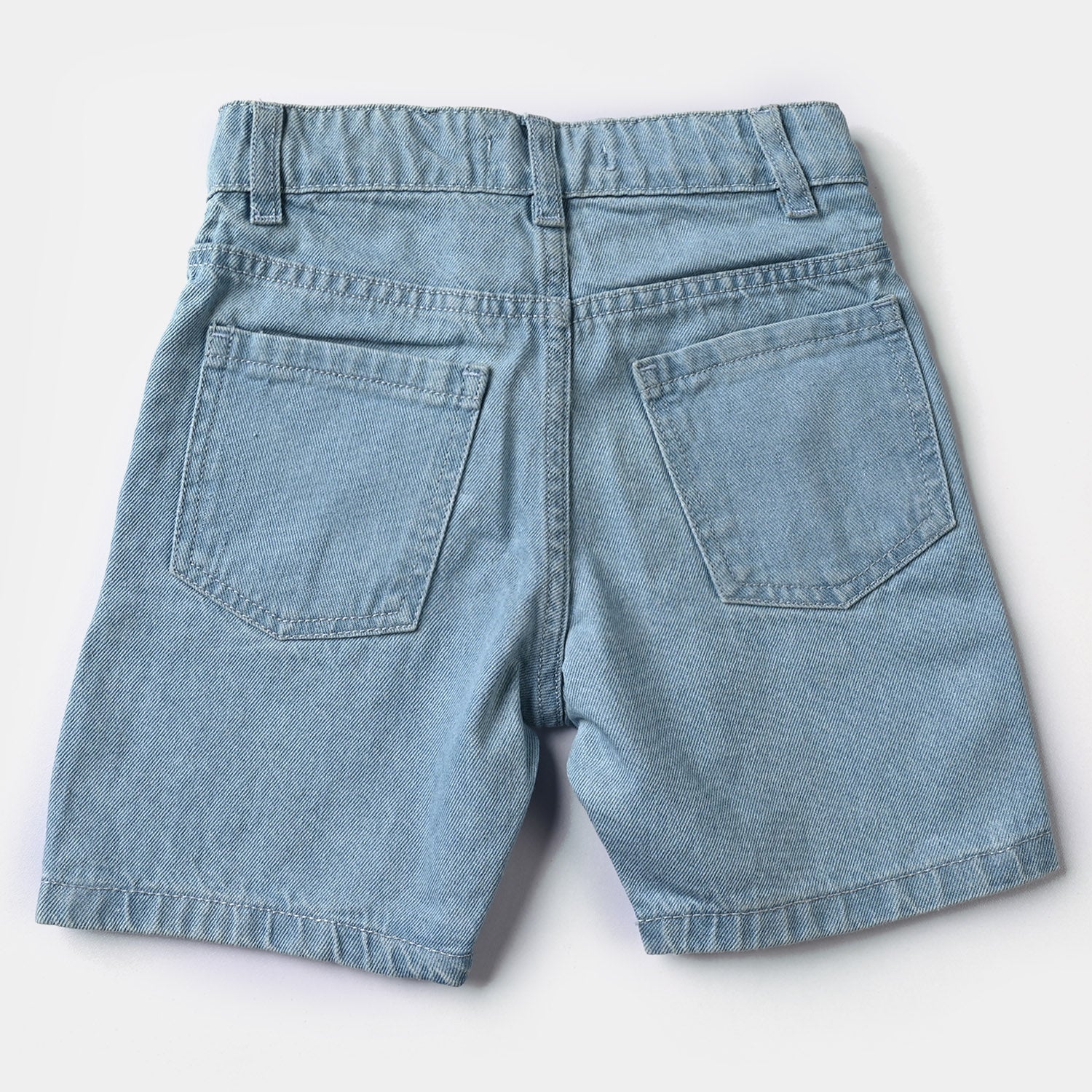 Boys Denim Shorts in Light Blue, Rigid Material - Game Over