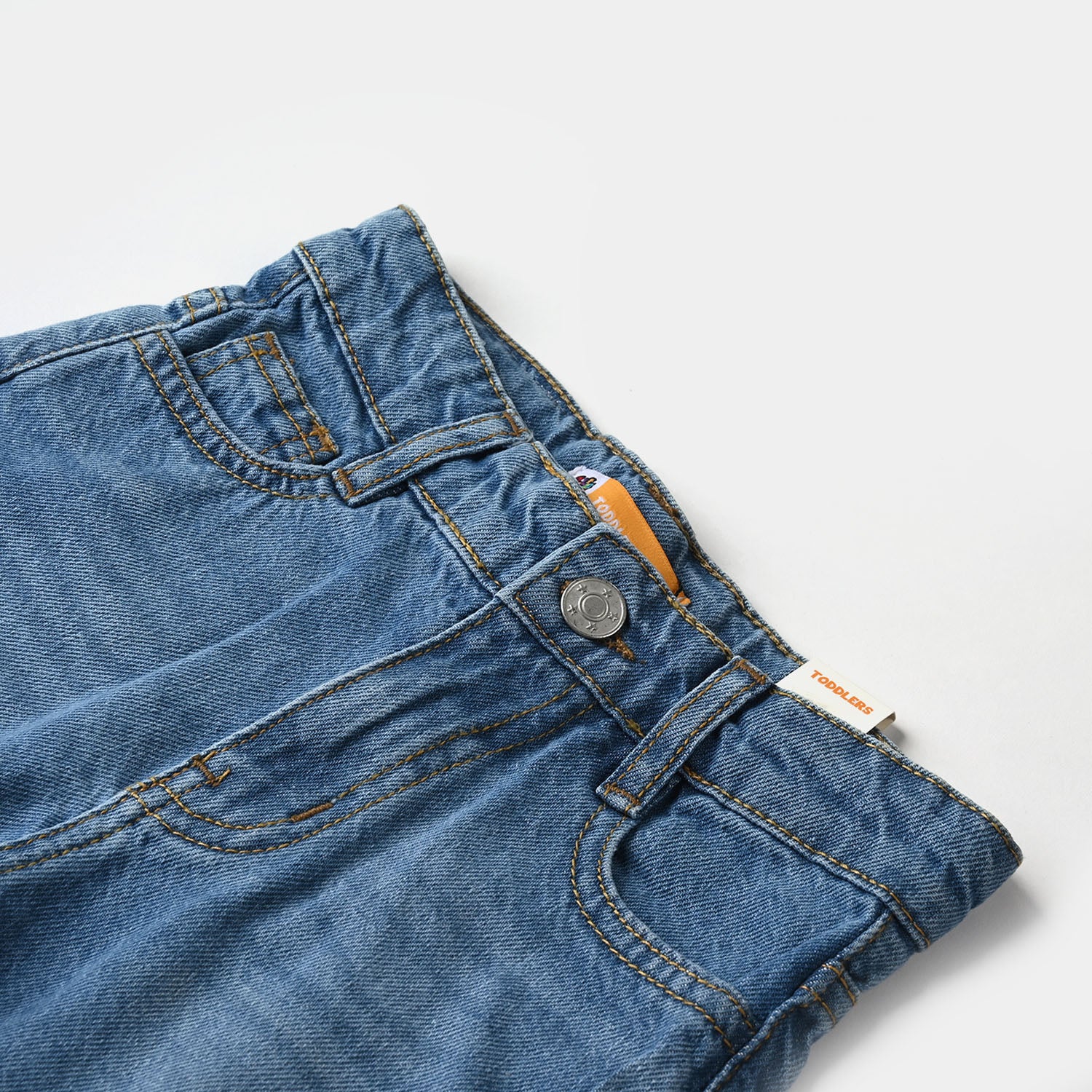 Boys Stretch Denim Shorts - Light Blue